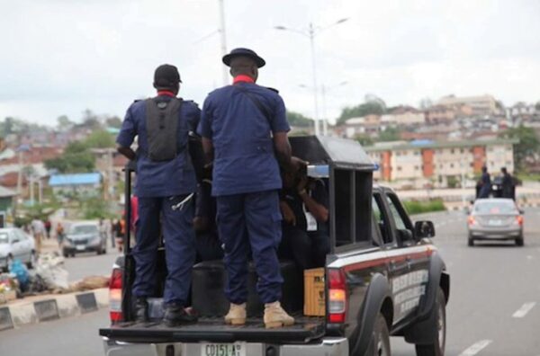 NSCDC parades 13 suspects for unlawful possession of explosives, illegal arms, and ammunition deal